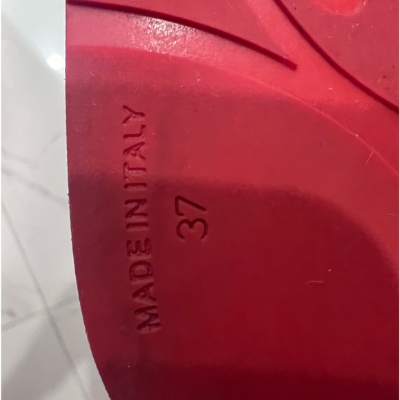 Christian Louboutin Rubber Spike Loubi Donna Flip Flop Black/Multicolor.37. Used - Picture 6 of 9